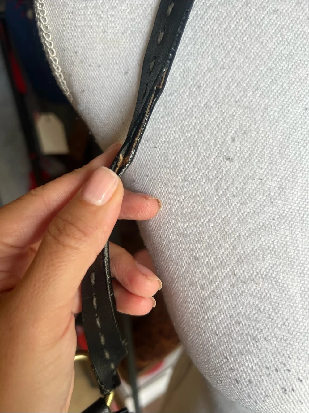 Sigrid Olsen Black Leather Crescent Shoulder Bag